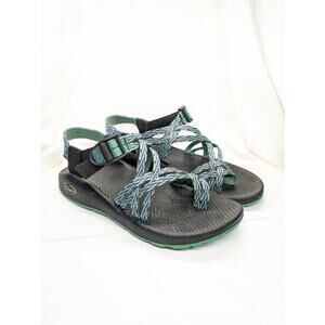 Chaco Sandals Womens 9 Teal-Green Classic Dagger Hiking Beach Gorpcore Coastal